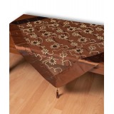 Τούλινο καρέ 7180 (85cm x 85cm) καφέ