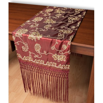 Σατέν τραβέρσα 7710 (50cm x 210cm) μπορντώ  