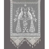 κουρτίνα 99/6 (130cm x 240cm) λευκό με τιράντα