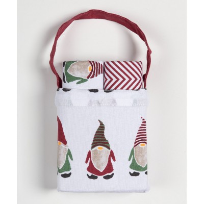 Χριστουγεννιάτικο σετ 2 τεμαχίων σε τσαντάκι (40cm x 65cm) BS72111