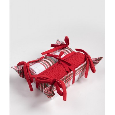 Χριστουγεννιάτικο σετ 2 τεμαχίων σε ψωμιέρα (40cm x 65cm) BS72115