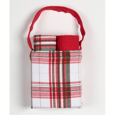 Χριστουγεννιάτικο σετ 2 τεμαχίων σε τσαντάκι (40cm x 65cm) BS72115