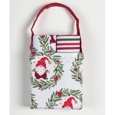 Χριστουγεννιάτικο σετ 2 τεμαχίων σε τσαντάκι (40cm x 65cm) BS72116
