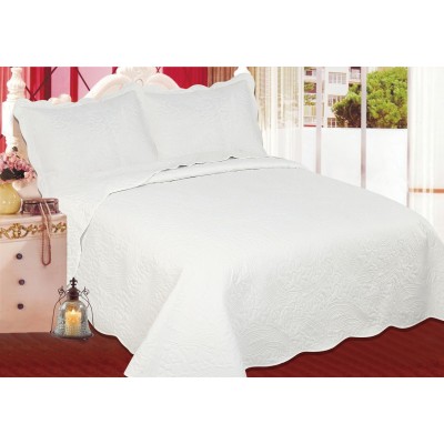 ΚΟΥΒΕΡΛΙ σετ (160cm x 220cm + 1 x 50cm x 70cm) λαχούρι CREAM & CREAM