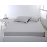 Σεντόνι με λάστιχο jersey (100cm x 200cm + 35cm) light grey