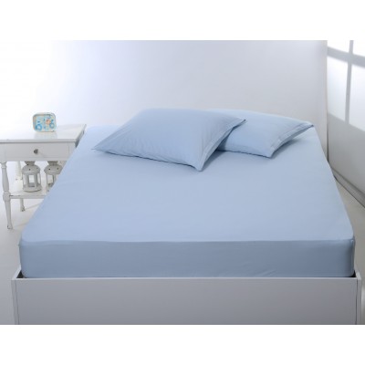 Σεντόνι με λάστιχο jersey (100cm x 200cm + 35cm) siel