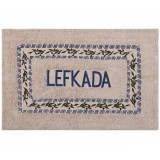 Πατάκι ελιά Λευκάδα (50cm x 80cm) μπλέ