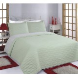 ΚΟΥΒΕΡΛΙ σετ (170cm x 220cm + 1 x 50cm x 70cm) RUBY mint/grey
