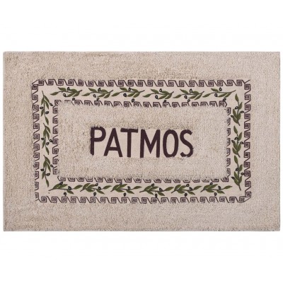 Πατάκι ελιά Πάτμος (50cm x 80cm) καφέ