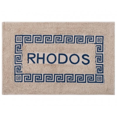 Πατάκι μαίανδρος Ρόδος (40cm x 60cm) μπλέ