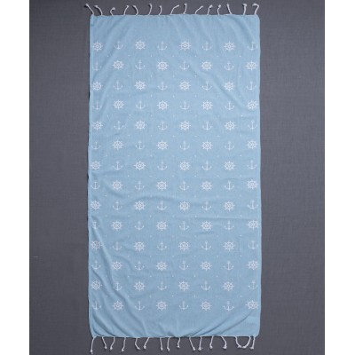 Pestemal sf1755 (90cm x 180cm) σιέλ