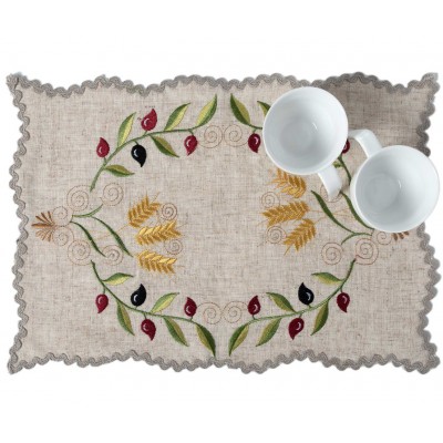 Ντουζίνες (12 τεμάχια) σουπλά 8014 (30cm x 45cm) κόκκινο