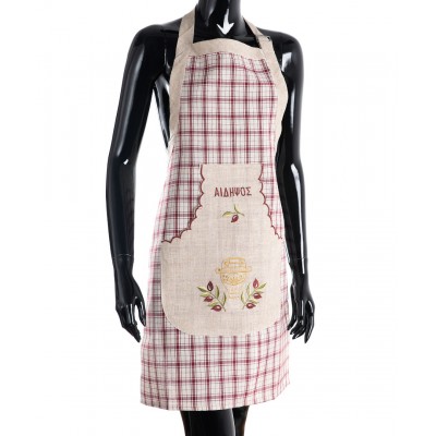 Ολόσωμη ποδιά 1312 (80cm x 55cm) κόκκινη ΑΙΔΗΨΟΣ