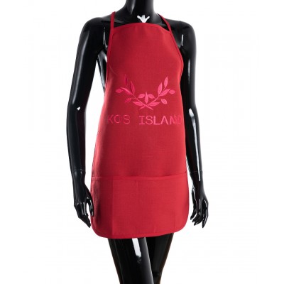 Ολόσωμη ποδιά BG23a (50cm x 70cm) κόκκινη KOS