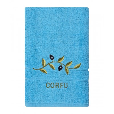 Πετσέτα Προσώπου ( 50cm x 100cm ) Μπλε με κλαδί ΚΕΡΚΥΡΑ