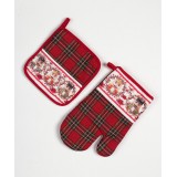 Χριστουγεννιάτικο σετ γάντι με πιάστρα (19cm x 19cm / 19cm x 29cm) 7-1