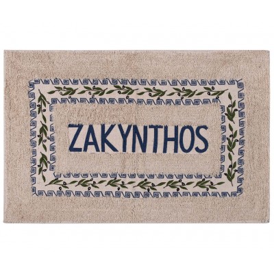 Πατάκι ελιά Ζάκυνθος (50cm x 80cm) μπλέ