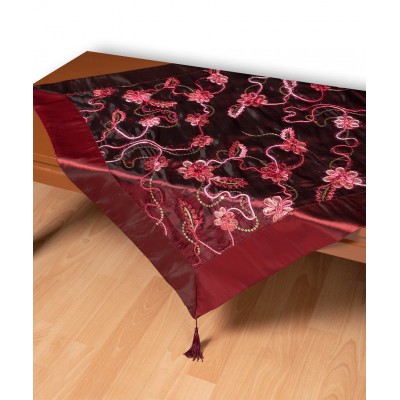 Σατέν καρέ A11 (80cm x 80cm) μπορντώ  