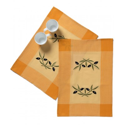 Ντουζίνες (12 τεμάχια) σουπλά bg23a (35cm x 50cm) κίτρινο