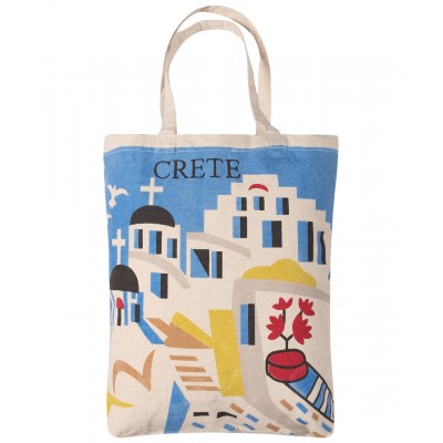 Τσάντα καραβόπανο (40cm x 40cm x 10cm) canvas 14 creta