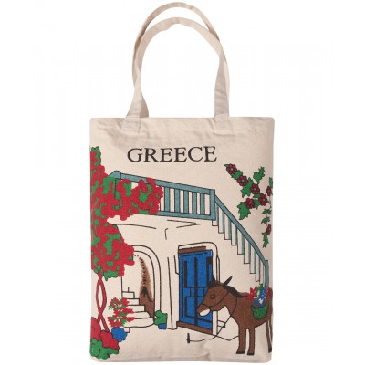 Τσάντα καραβόπανο (40cm x 40cm x 10cm) canvas 17 GREECE