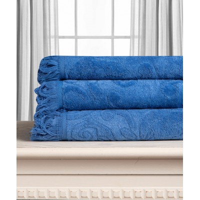 Βαμβακερή ζακάρ πετσέτα ALICIA 520gsm (50cm x 100cm) cobalt