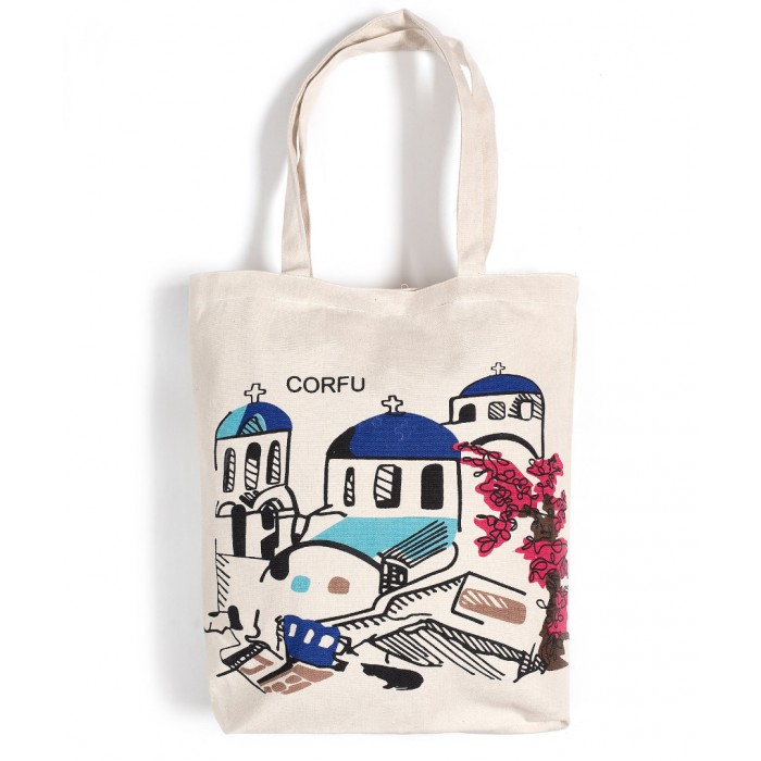 Τσάντα καραβόπανο (40cm x 40cm x 10cm) canvas 3 CORFU
