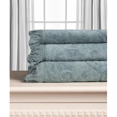 Βαμβακερή ζακάρ πετσέτα ALICIA 520gsm (40cm x 60cm) πράσινο