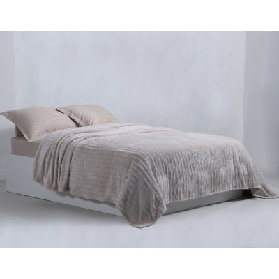 Fleece (220cm x 240cm) χωρίς sherpa Μπέζ