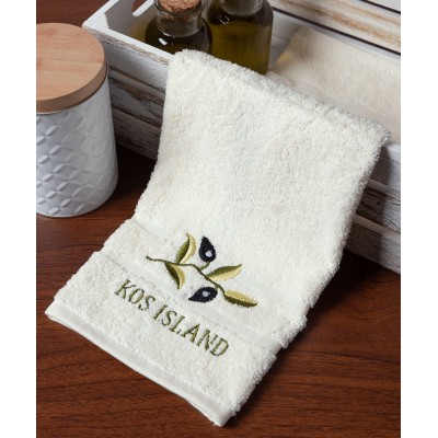 Πετσέτα Προσώπου ( 50cm x 100cm ) Ivory με Κλαδί ΚΩΣ