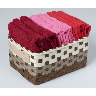 Σετ λαβέτες 9 τεμάχια (30cm x 30cm) κόκκινο