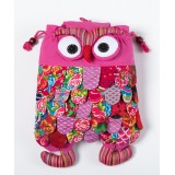 Σακίδιο κουκουβάγια (40cm x 30cm) ρόζ