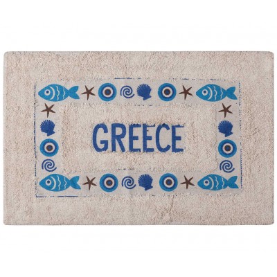 Πατάκι μάτι GREECE (40cm x 60cm) μπλέ