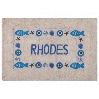 Πατάκι μάτι RHODES (50cm x 80cm) μπλέ