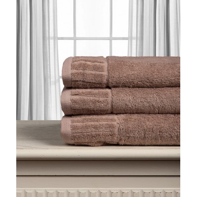 Βαμβακερή πετσέτα ΜΕΛΩΔΙΑ 600gsm (75cm x 150cm) Light brown