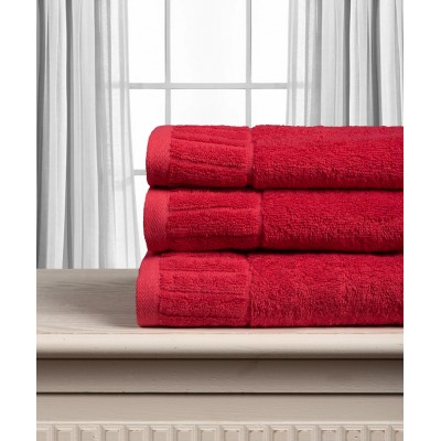 Βαμβακερή πετσέτα ΜΕΛΩΔΙΑ 600gsm (40cm x 60cm) red