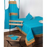 μαξιλάρι κάθισμα (40cm x 40cm ) moda ριγέ σιέλ