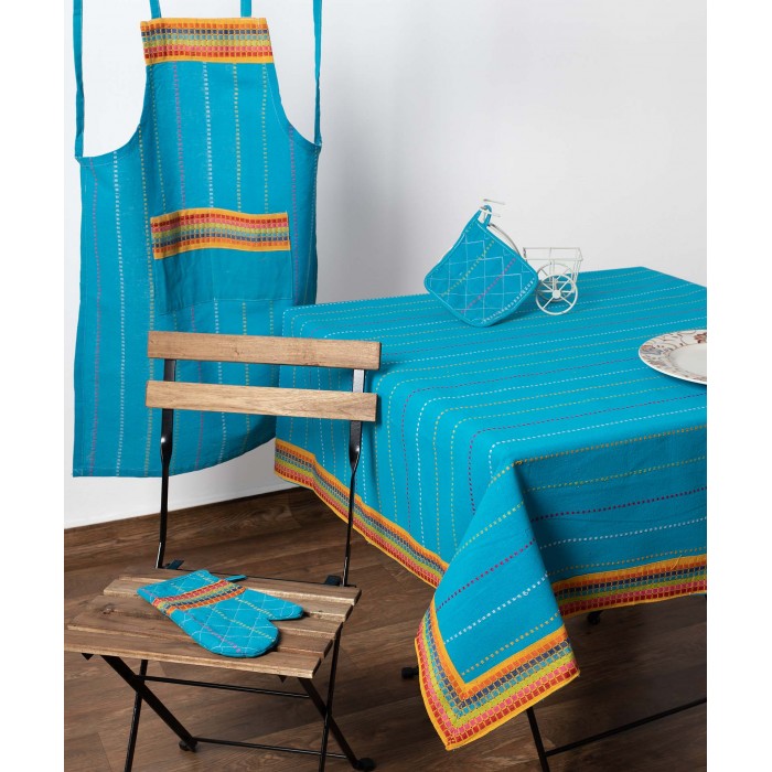 μαξιλάρι κάθισμα (40cm x 40cm ) moda ριγέ σιέλ