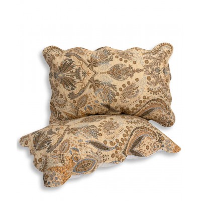 Μαξιλαροθήκη patch (48cm x 72cm) μπέζ λαχούρι τεμάχιο