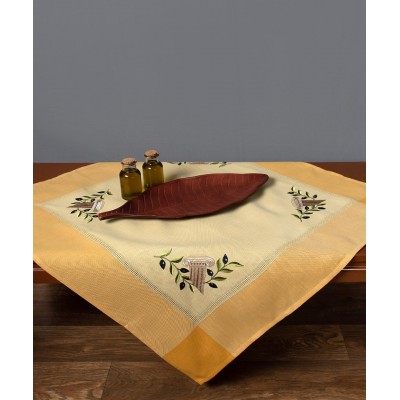 Τραπεζοκαρέ N3 (135cm x 135cm) κίτρινο