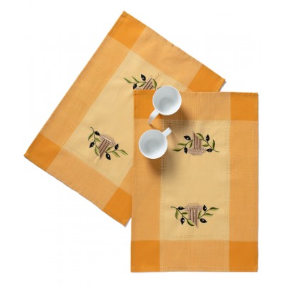 Ντουζίνες (12 τεμάχια) σουπλά N3 (35cm x 50cm) κίτρινο