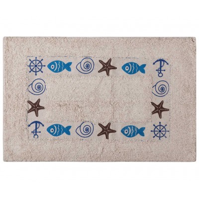 Πατάκι ψάρι σκέτο (40cm x 60cm) μπλέ