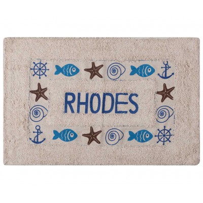 Πατάκι ψάρι RHODES (50cm x 80cm) μπλέ