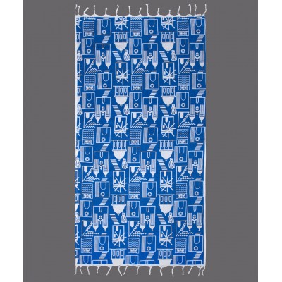 Pestemal nkp540 (90cm x 180cm) μπλέ ροαγιάλ