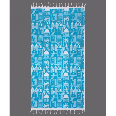 Pestemal nkp540 (90cm x 180cm) τυρκουάζ