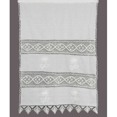 κουρτίνα NT1-2 (120cm x 160cm) λευκό με τούνελ