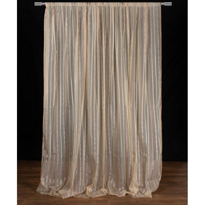 Κουρτίνα nx6104 (280cm x 300cm) με τρέσα ivory