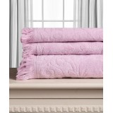 Βαμβακερή ζακάρ πετσέτα ALICIA 520gsm (40cm x 60cm) ρόζ