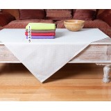 καρέ (90cm x 90cm) πουά λαχανί