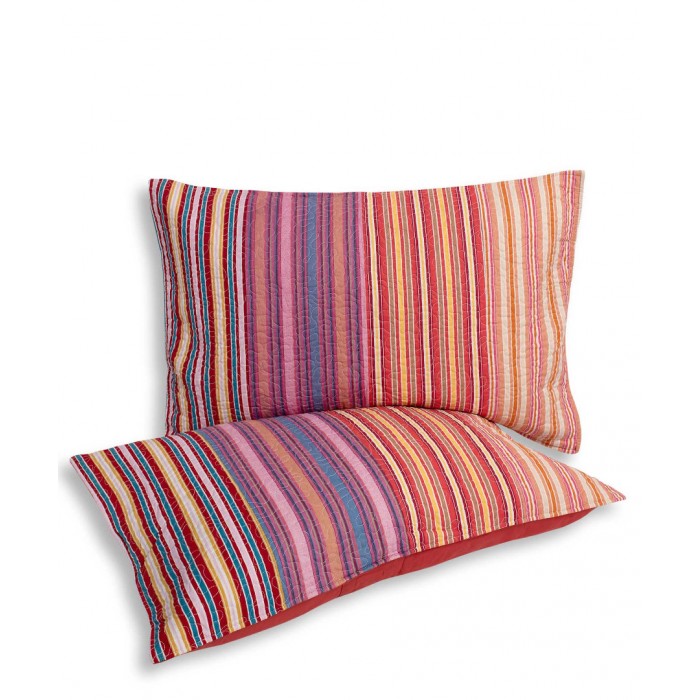 Μαξιλαροθήκη patch (50cm x 72cm) ριγέ πορτοκαλί τεμάχιο